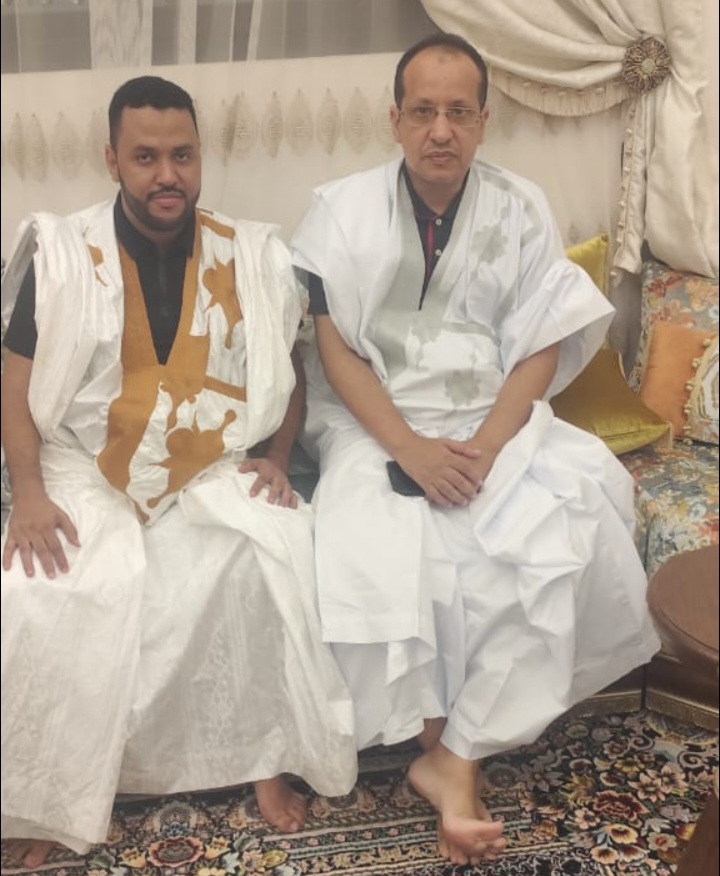 لقاء السياسي يجمع بين السيد / محمد ولد احمدوا مستشار الوزير الأول وفاعل السياسي مختار الشيخ أمين